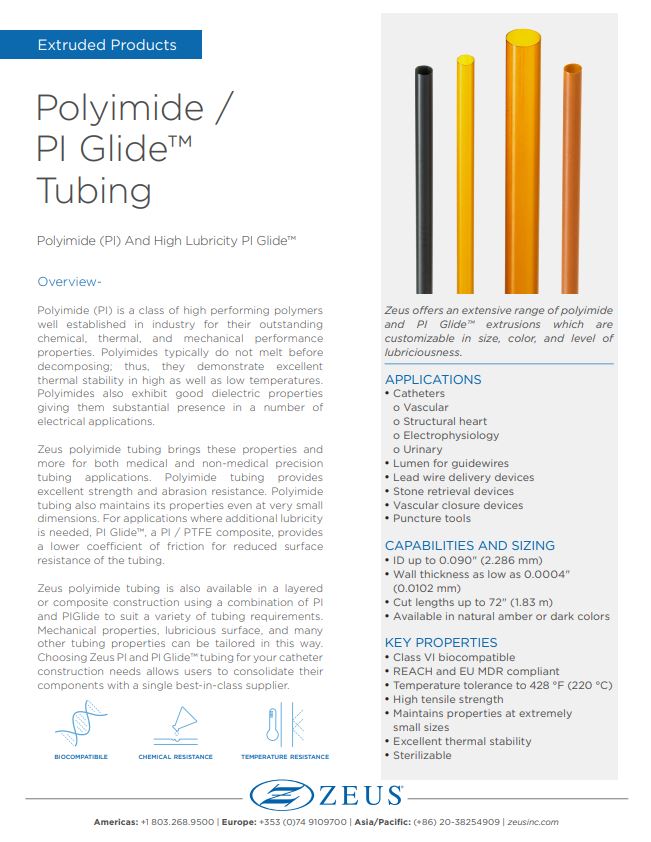 PI & PI Glide Tubing